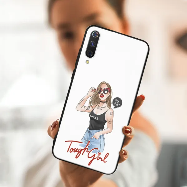 MY ART Ochranný obal Xiaomi Mi 9 SE -TOUGH GIRL (131)