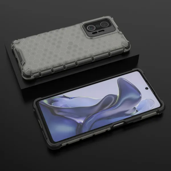 HONEYCOMB Ochranný kryt Xiaomi 11T / 11T Pro čierny