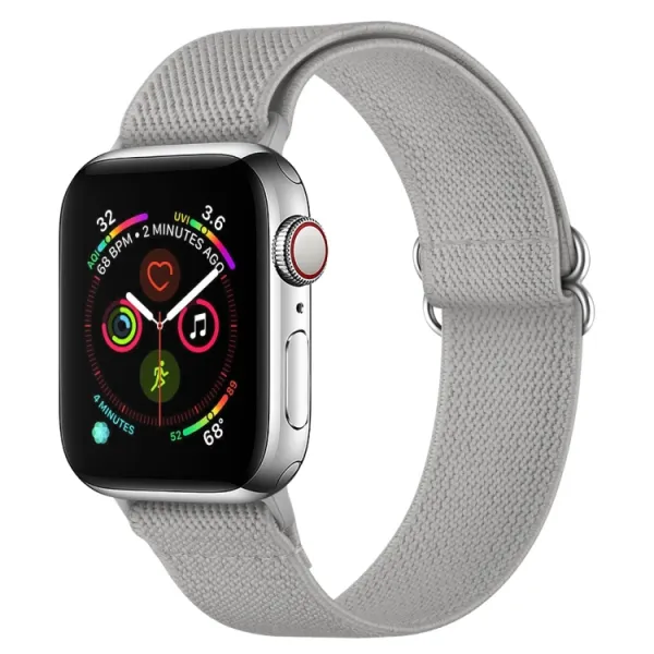 NYLON Remienok pre Apple Watch Ultra 1 / 2 / 3 (49mm) / 9 / 8 / 7 (45mm) šedý
