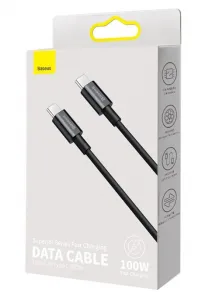 BASEUS CATYS-B01 100W Kábel USB Type-C - USB Type-C 1m čierny