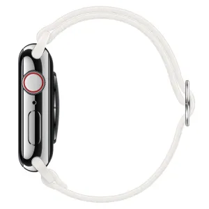 NYLON Remienok pre Apple Watch Ultra 1 / 2 / 3 (49mm) / 9 / 8 / 7 (45mm) biely