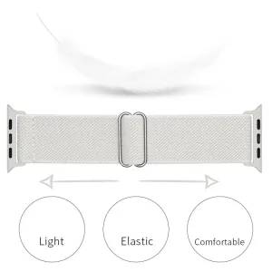 NYLON Remienok pre Apple Watch Ultra 1 / 2 / 3 (49mm) / 9 / 8 / 7 (45mm) biely