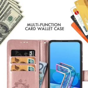 ART FLOWERS Peňaženkový kryt Asus Zenfone 7 (ZS670KS) / Zenfone 7 Pro (ZS671KS) ružový
