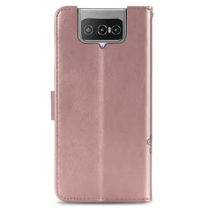 ART FLOWERS Peňaženkový kryt Asus Zenfone 7 (ZS670KS) / Zenfone 7 Pro (ZS671KS) ružový