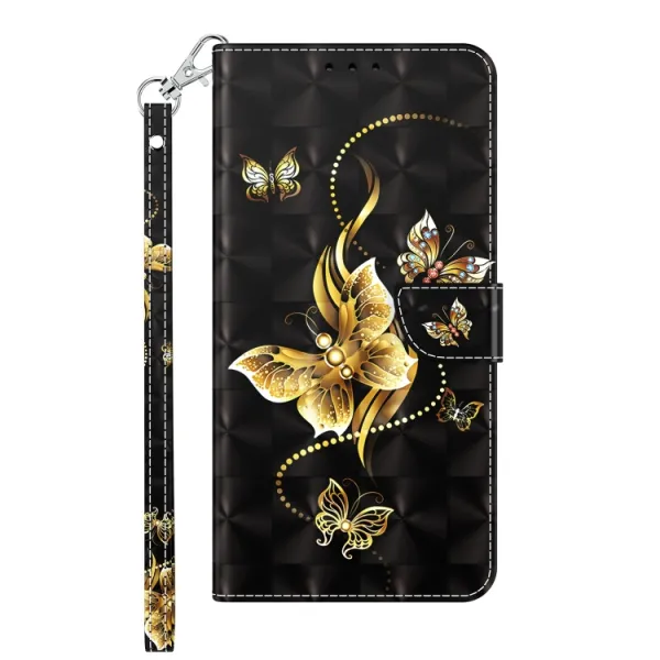 ART Peňaženkový kryt Motorola Moto G32 GOLDEN BUTTERFLY