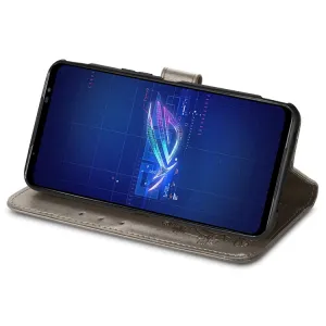 ART FLOWERS Peňaženkový kryt Asus Rog Phone 6 šedý