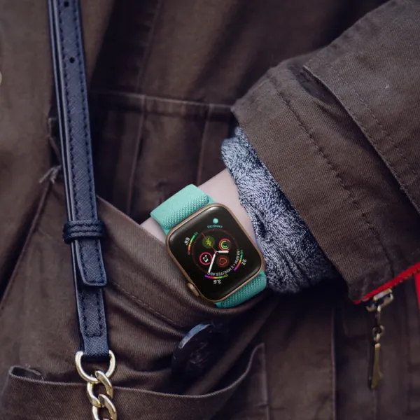 NYLON Remienok pre Apple Watch Ultra 1 / 2 / 3 (49mm) / 9 / 8 / 7 (45mm) zelený
