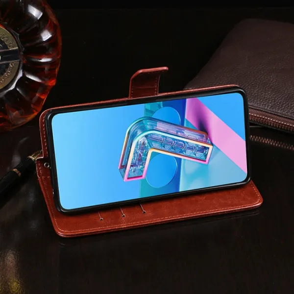 IDEWEI Peňaženkový kryt Asus Zenfone 7 (ZS670KS) ružový
