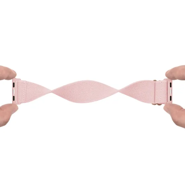 NYLON Remienok pre Apple Watch Ultra 1 / 2 / 3 (49mm) / 9 / 8 / 7 (45mm) svetloružový