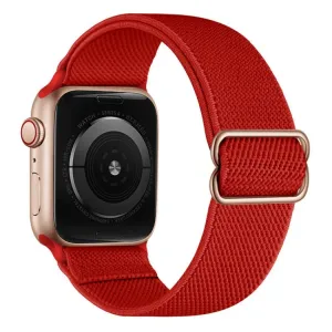 NYLON Remienok pre Apple Watch Ultra 1 / 2 / 3 (49mm) / 9 / 8 / 7 (45mm) červený