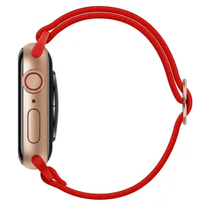 NYLON Remienok pre Apple Watch Ultra 1 / 2 / 3 (49mm) / 9 / 8 / 7 (45mm) červený