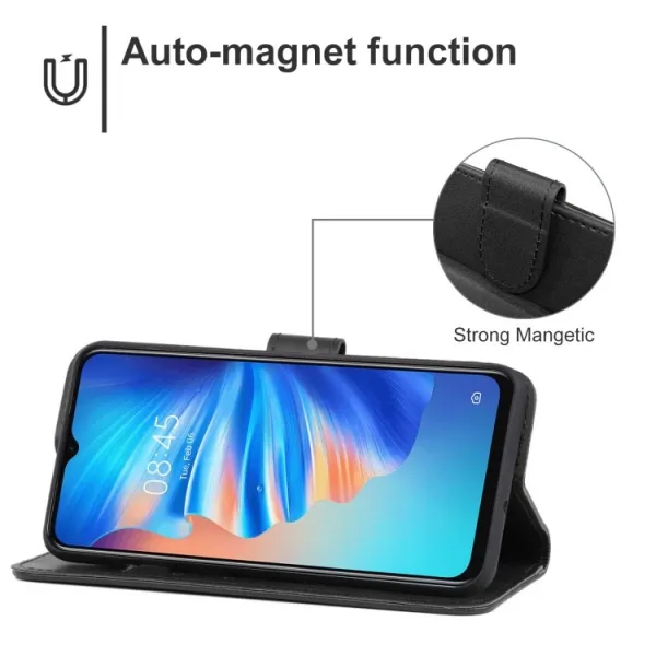 SMOOTH Peňaženkové puzdro pre Tecno Spark 8T čierny