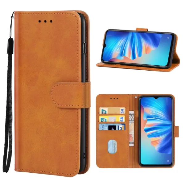 SMOOTH Peňaženkové puzdro pre Tecno Spark 8T hnedý