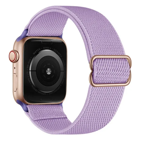 NYLON Remienok pre Apple Watch Ultra 1 / 2 / 3 (49mm) / 9 / 8 / 7 (45mm) fialový