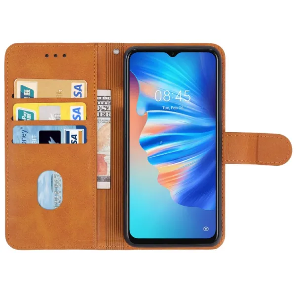 SMOOTH Peňaženkové puzdro pre Tecno Spark 8T hnedý