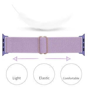 NYLON Remienok pre Apple Watch Ultra 1 / 2 / 3 (49mm) / 9 / 8 / 7 (45mm) fialový