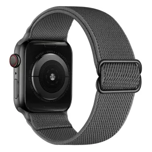 NYLON Remienok pre Apple Watch Ultra 1 / 2 / 3 (49mm) / 9 / 8 / 7 (45mm) tmavošedý