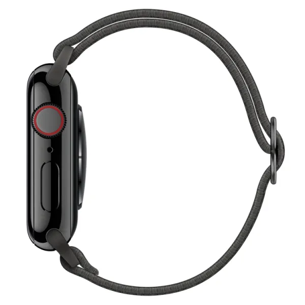 NYLON Remienok pre Apple Watch Ultra 1 / 2 / 3 (49mm) / 9 / 8 / 7 (45mm) tmavošedý