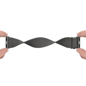NYLON Remienok pre Apple Watch Ultra 1 / 2 / 3 (49mm) / 9 / 8 / 7 (45mm) tmavošedý