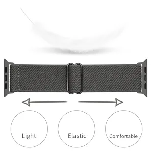 NYLON Remienok pre Apple Watch Ultra 1 / 2 / 3 (49mm) / 9 / 8 / 7 (45mm) tmavošedý