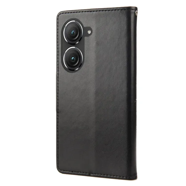 ART FLORAL Peňaženkový kryt Asus Zenfone 9 čierny