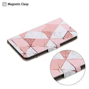 ART Peňaženkový kryt Oppo A96 PINK MARBLE