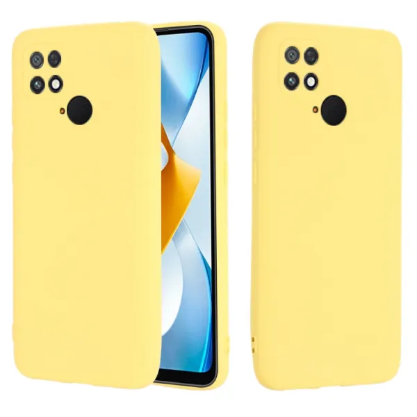 RUBBER Ochranný kryt pre Xiaomi Poco C40 žltý