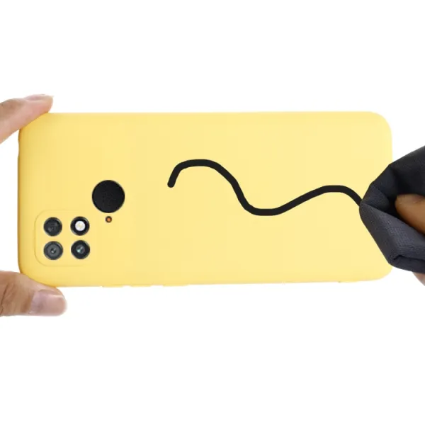 RUBBER Ochranný kryt pre Xiaomi Poco C40 žltý