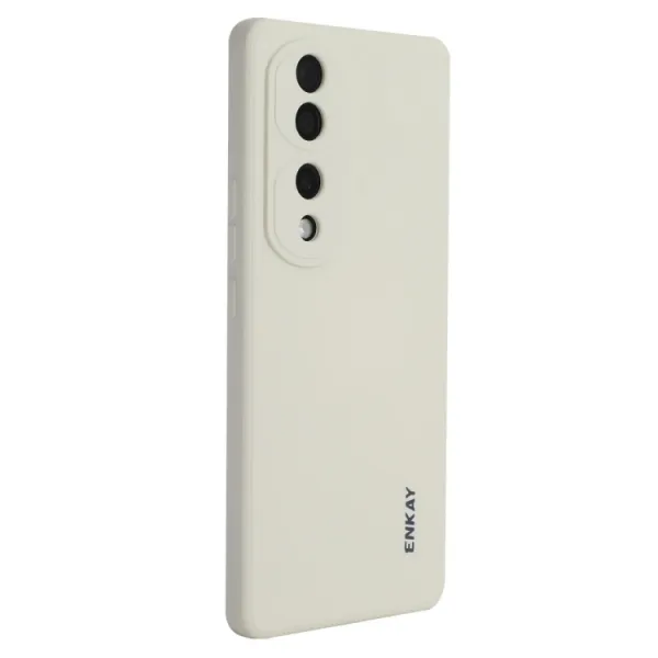 ENKAY RUBBER Ochranný kryt pre Honor 70 béžový