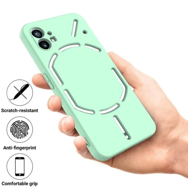 RUBBER Ochranný kryt pre Nothing Phone 1 zelený