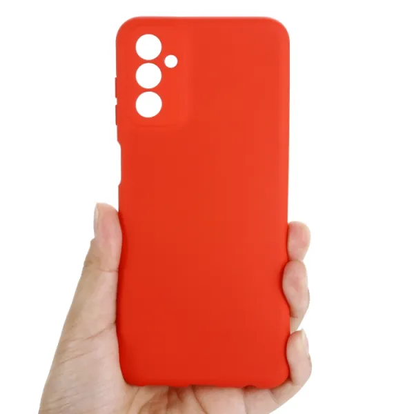 RUBBER Ochranný kryt pre Samsung Galaxy M13 červený