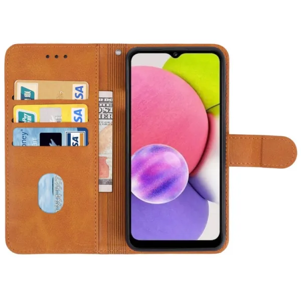 SMOOTH Peňaženkové puzdro pre Samsung Galaxy A04s hnedý