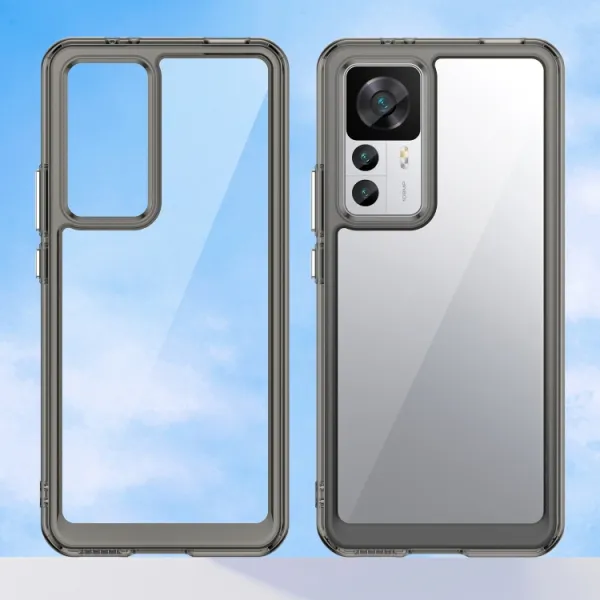 CRYSTAL Ochranný kryt pre Xiaomi 12T / 12T Pro šedý