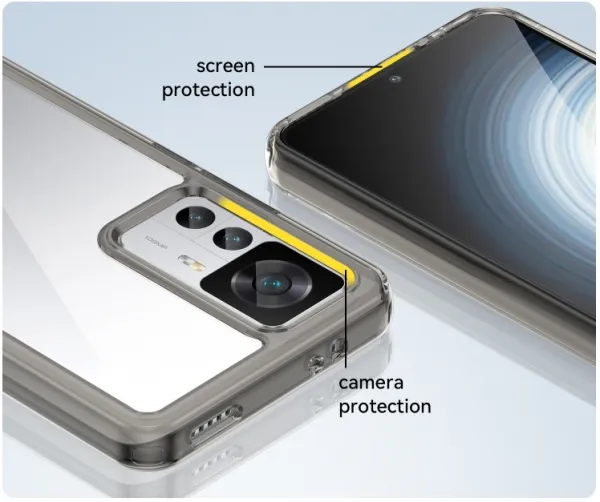 CRYSTAL Ochranný kryt pre Xiaomi 12T / 12T Pro šedý