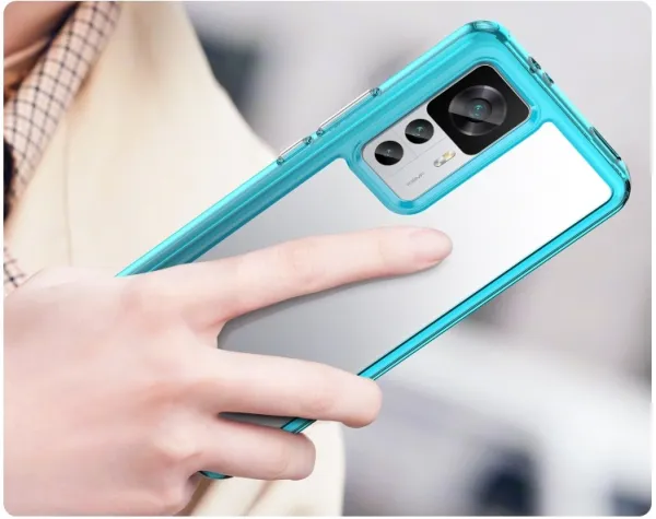 CRYSTAL Ochranný kryt pre Xiaomi 12T / 12T Pro tmavomodrý