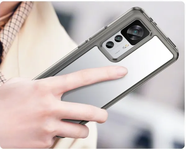 CRYSTAL Ochranný kryt pre Xiaomi 12T / 12T Pro šedý