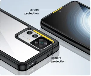 CRYSTAL Ochranný kryt pre Xiaomi 12T / 12T Pro čierny