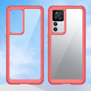 CRYSTAL Ochranný kryt pre Xiaomi 12T / 12T Pro červený