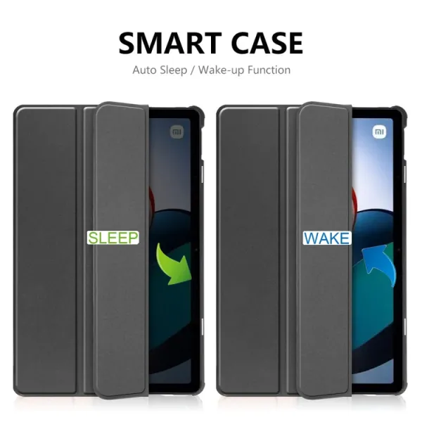 ENKAY LEATHER Zaklápací obal pre Xiaomi Redmi Pad šedý