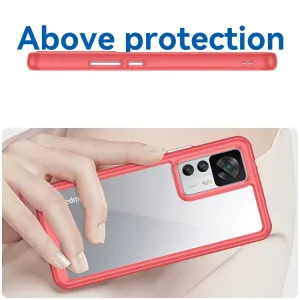 CRYSTAL Ochranný kryt pre Xiaomi 12T / 12T Pro červený
