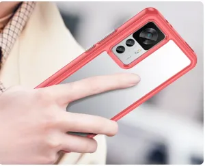 CRYSTAL Ochranný kryt pre Xiaomi 12T / 12T Pro červený