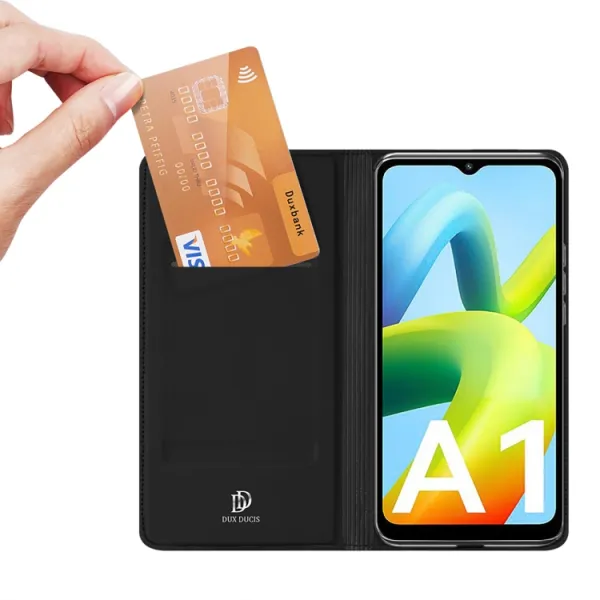 DUX Peňaženkový kryt Xiaomi Redmi A1 / Redmi A2 čierny