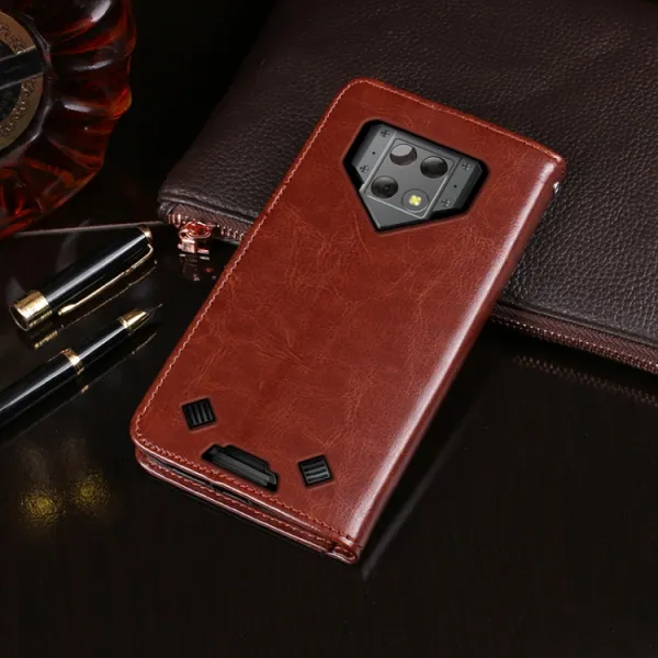 IDEWEI Peňaženkový kryt Blackview BV9800 Pro ružový