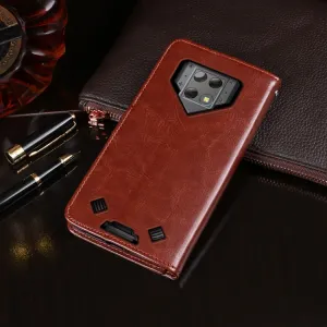 IDEWEI Peňaženkový kryt Blackview BV9800 Pro ružový
