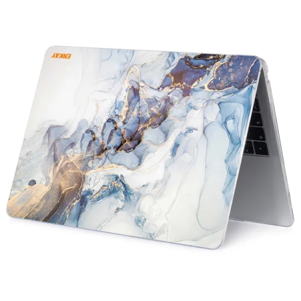 ENKAY MARBLE Puzdro pre Macbook Pro 16" A2141 LIGHT BLUE
