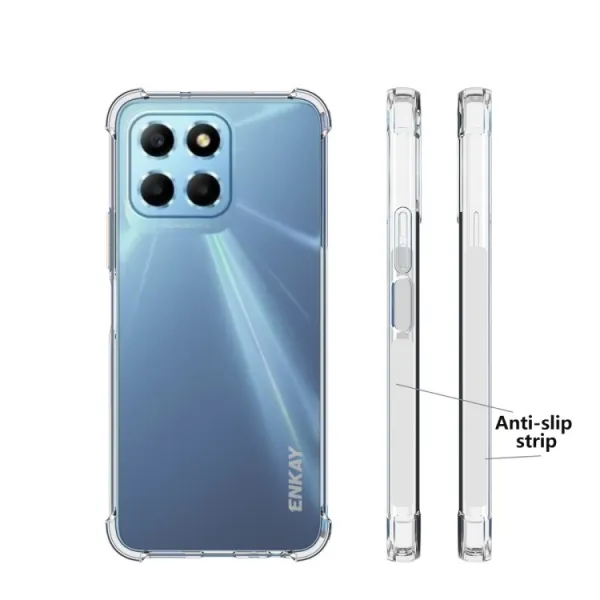 ENKAY AIRBAG Extra odolný kryt Honor X6 / X8 5G priehľadný