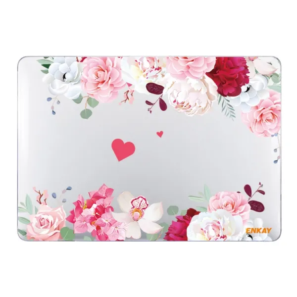 ENKAY FLOWER Puzdro pre MacBook Pro 15" A1990 / A1707 PEONY