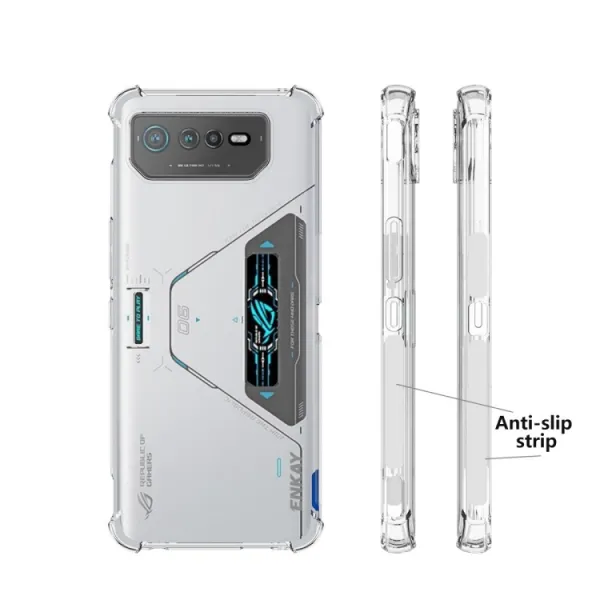 ENKAY AIRBAG Extra odolný kryt Asus Rog Phone 6 Pro priehľadný