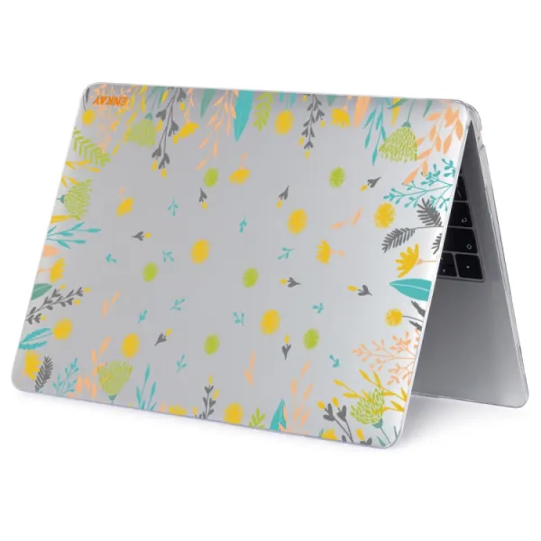 ENKAY FLOWER Puzdro pre MacBook Pro 15" A1990 / A1707 DANDELION