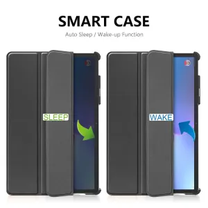 ENKAY LEATHER Zaklápací obal pre Lenovo Tab P11 Pro Gen2 šedý